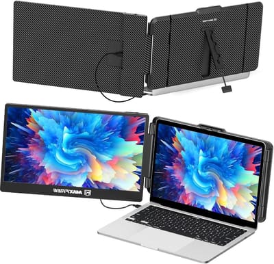 Laptop Scherm Extender - Extra Monitor - Productief Werken - Plug and Play - 14 Inch - Zwart