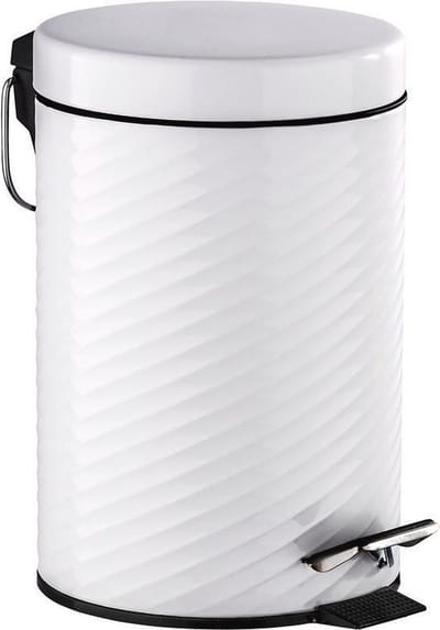 Wenko Pedaalemmer Spiro 3 Liter 22 X 26 Cm Rvs Wit