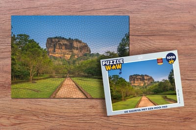 Puzzel De Sigiriya met een mooi pad - Legpuzzel - Puzzel 1000 stukjes volwassenen