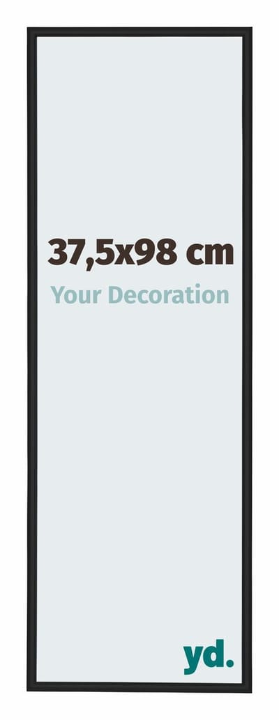 Your Decoration - Fotolijst 37,5x98 cm - Aluminium - Zwart Hoogglans - Miami
