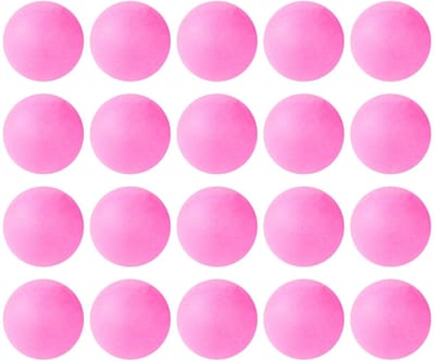 Set van 20 Roze Tafeltennisballen - 40mm Lichtgewicht Plastic - Ideaal voor Training en Wedstrijden
