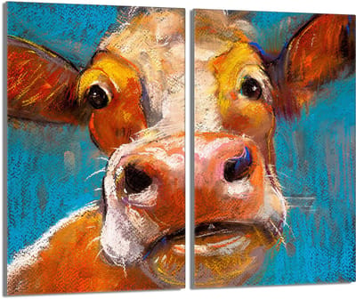 TMK ArtDeko - Snijplank - 30x52 cm - Krowa Motief - Veilig voor Alle Kookplaten