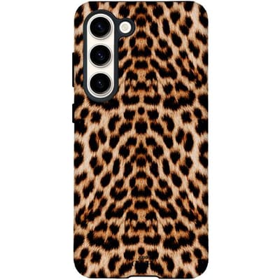 xoxo Wildhearts Wild Thing - Hoesje geschikt voor Samsung Galaxy S25 - Siliconen hoesje met dubbele beschermlaag - Luxe case - Stevige backcover - Luipaard print - Tijger print - Dierenprint - Tijgerprint