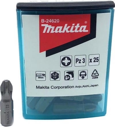 Makita B-24620 Bitset 25x PZ3 (Pozidriv)