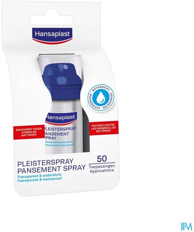 Hansaplast Pleister Spray - Waterproof Spray - Wondpleisters - Wondverzorging - 32,5ml
