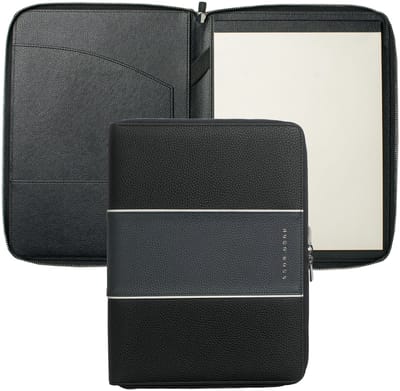 HUGO BOSS Schrijfmappen Gear Writing Set Blue Blauwgrijs
