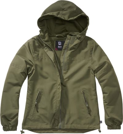 Brandit - Summer Frontzip Windbreaker jacket - S - Olijfgroen