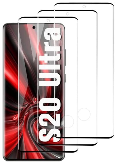 DrPhone Samsung Galaxy S20 Ultra Glas - Tempered Glass 3D – Volledige Dekking - Schermbeschermer - Gehard Glas