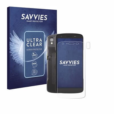 Savvies - Screenprotector voor Zebra TC22 (Voor+Camera) - Folie Beschermfolie transparant 18 Stuks