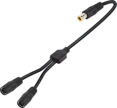 Y-Splitter Adapterkabel voor Zonnepanelen – DC 8mm Man naar Twee Vrouwelijke Netsnoeren (2 FT)