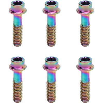 6 Pièces M5x18mm Boulons Fixes de Potence de Vélo Boulons de Fixation de Levier de Frein de Vélo pour Vélo de Montagne Route Coloré