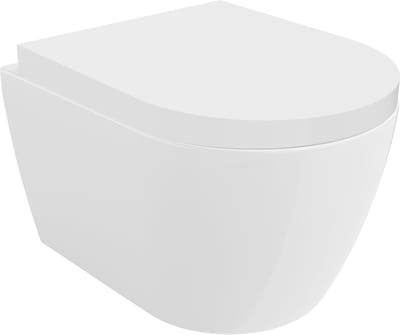 Mexen Carmen WC-kom met Rimless Tornado met langzaam sluitende harde zitting, duroplast, wit glans - 30880200T