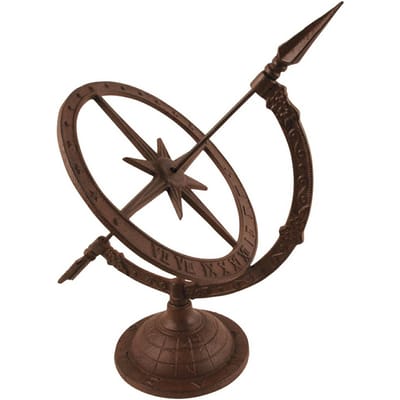 Horloge Solaire en Fonte 38,5 Cm