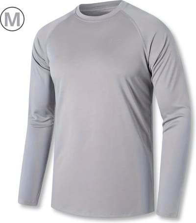 Livano Rash Guard - Surf Shirt - Zwemkleding - UV Beschermende Kleding - Voor Zwemmen - Surfen - Duiken - Grijs - Maat M