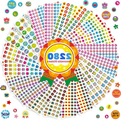 Stickers Set van 2280 Stuks voor Creatieve Projecten, Scrapbooking en Decoratie