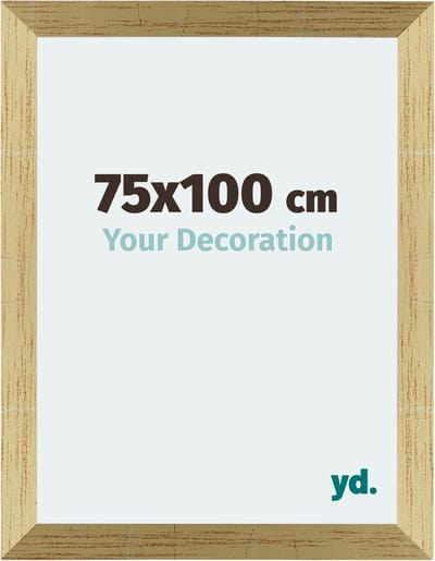 Your Decoration - Fotolijst 75x100 cm - MDF - Goud Glans - Mura
