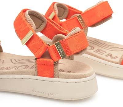 Woden Line Woven Sandalen Oranje EU 41 Vrouw
