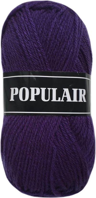 Beijer BV Populair acryl garen - paars (61) - naald 3,5 a 4mm - 10 bollen