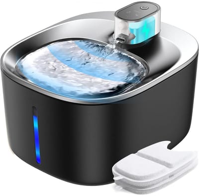 DailySupplies® Drinkfontein Kat - Kattenfontein met Sensor en Filter - Drinkbak Hond - Zwart