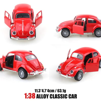 Modèle de Voiture en Alliage Coccinelle Rétro Simulation Voiture Classique Jouet Voiture Ornement Décoratif pour Voiture