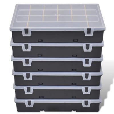 vidaXL - Sorteerdozen - 6 - st