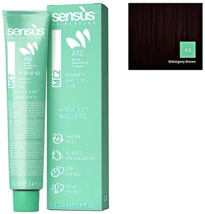 Sensus MC2 Hair Dye Vegan Friendly 4.6 Majogany Brown 100ml