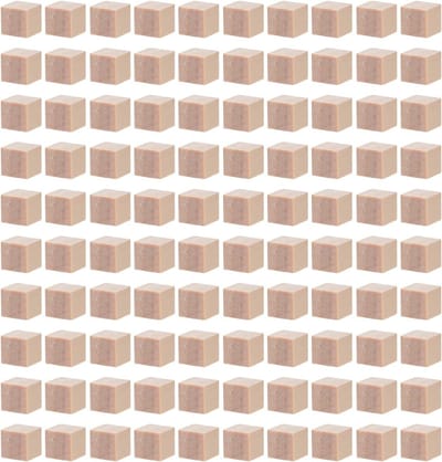Houten Blokjes - Bouwstenen Kubussen - Knutselprojecten Thuis - Natuurlijk Dennenhout - 240 Stuks - Beige