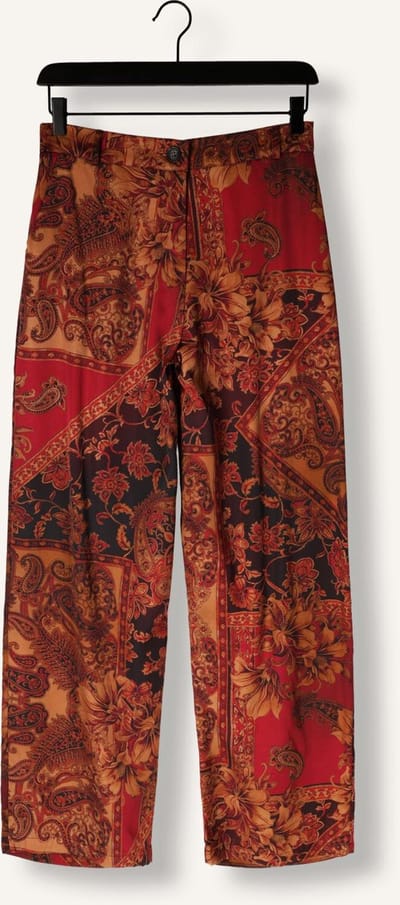 AMAYA Amsterdam Anne Pants Multi Print Maat: M | Wijde Broeken Outlet | Dames | Bruin