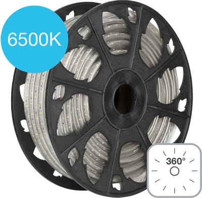 Bailey LED Lichtslang RoBust 360° 25M 6500K 5W/m IP65 Ø13mm | Daglicht | Dag Licht | 125 watt | 15.000 Branduren