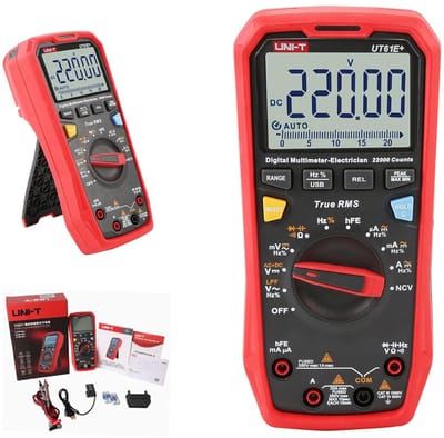 Digitale multimeter 1000V, 20A - AC/DC, True RMS, automatische bereik, spanning, stroom, weerstand