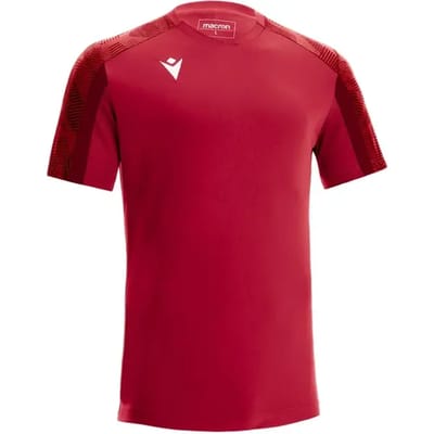 Macron Gede Shirt Korte Mouw Heren - Rood / Donkerrood | Maat: 3XL