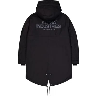 Geprinte parka op de rug Alpha Industries M-51 Fishtail