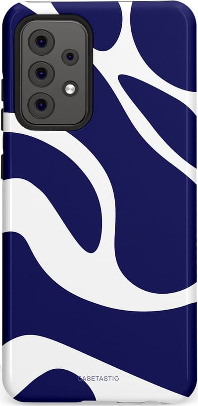 Casetastic Hoesje Geschikt voor Samsung A52 (4G/5G/s) - Stijlvolle Beschermende Duo-layer Case - Zeebries Golven