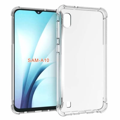 Ntech Hoesje Geschikt Voor Samsung Galaxy A10 Transparant Anti Shock Back hoesje