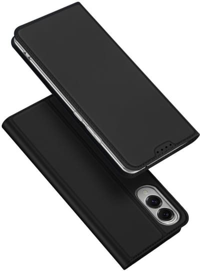 Dux Ducis Geschikt voor Samsung Galaxy S25 Edge - Slim bookcase hoesje - Zwart