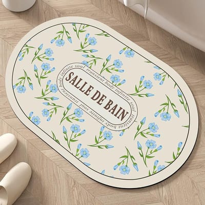 Moderne Eenvoudige Badkamer Antislip Absorberende Diatomeeënaarde Mat Huishoudelijke Badkamerdeur Vuil- en Slijtvaste Voetmat 40*60cm