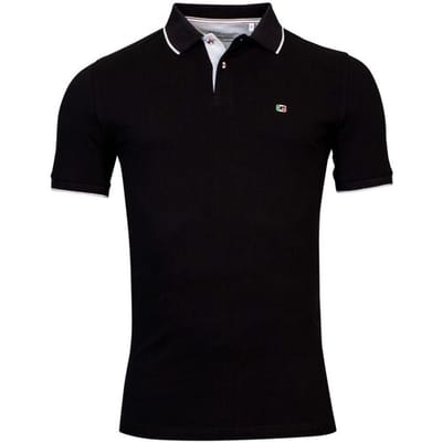 Giordano Polo Nico Signature Two-Ply Supima Cotton Piqué Tipping Detail Zwart / male