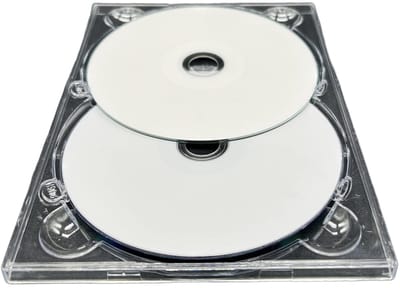 Dailygoods- DVD Tray - 10 x Dubbele DVD Tray - Glanzend Helder Materiaal - Kwaliteit Product - Houdt 2 Schijven - Flexibele Lade - Dvd Houder