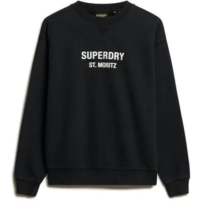 Superdry - Luxe sportsweatshirt met ronde hals en losse pasvorm - Dames - Truien