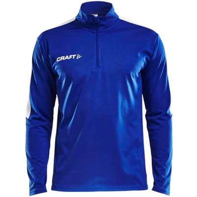 Craft Progress Halfzip LS Shirt Heren Sportshirt - Maat S  - Mannen - blauw/wit