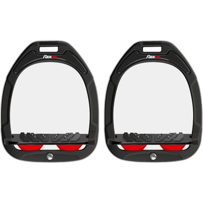 Aluminium steigertjes Ingelost Grip Zwart/Zwart/Rood Flex-On