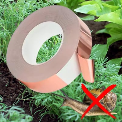 Koperfolie Tape Anti-Slakken - 30 meter (Zelfklevend)