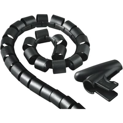 Hama 00220996 Kabelslang Kunststof Zwart flexibel (Ø x l) 2 cm x 250 cm 1 stuk(s)