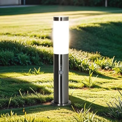 Buitenlamp met Bewegingsmelder 56cm GU10 - Niet-verblindende Lantaarnpaal voor Tuin