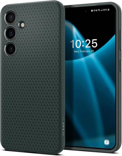 Geschikt voor Spigen Samsung Galaxy S24 Plus Liquid Air Back Cover Hoesje - Groen