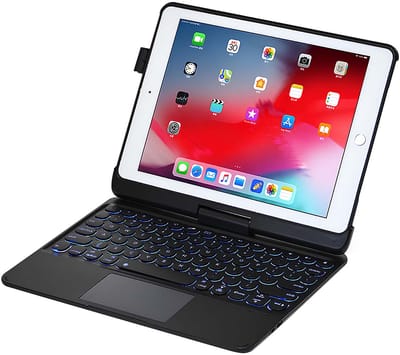 Urban Factory, Hoesje geschikt voor iPad 10.2 inch (7G/8G/9G) - 2-in-1 met Bluetooth Toetsenbord, Zwart
