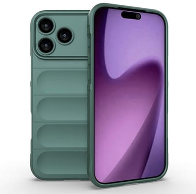 Coverup Hoesje - Geschikt voor iPhone 17 Pro Max Hoesje - Coverup Hands-On Rugged Back Cover - Groen