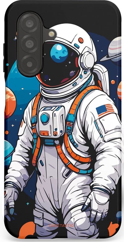 Casetastic Hoesje Geschikt voor Samsung A26 - Stijlvolle Beschermende Duo-layer Case - Astronaut in space