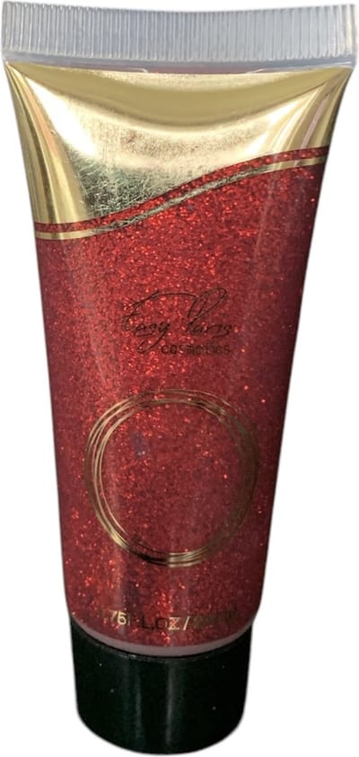 Easy Paris Cosmetics - Glitters - Vloeibare glitters - Schminkglitters - Gezichtsglitters - Lichaamsglitters - Oogschaduw glitters - Decolleté glitters - Grime - Glitter gel - Rood - 22 ml - Carnaval - Festival - Feest