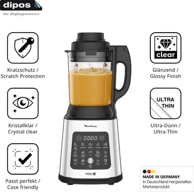 dipos – 2x Beschermfolie geschikt voor Moulinex LM83SD10 | Krasbestendige & heldere Screenprotector Ultra-Thin